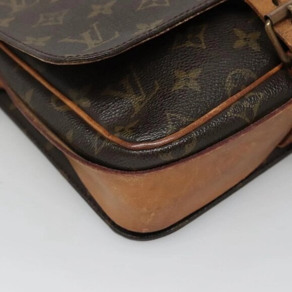 LOUIS VUITTON Monogram Cartouchiere MM Shoulder Bag M51253 LV Auth 131226 - Picture 4 of 16